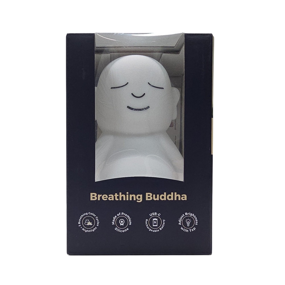 Mindsight Breathing Buddha Silicone LED Nightlight Meditation Aid MS-010 USB-C